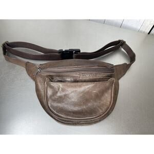 Ellington Sling Crossbody Bag Fanny Pack Waist Leather Adj Strap Distressed